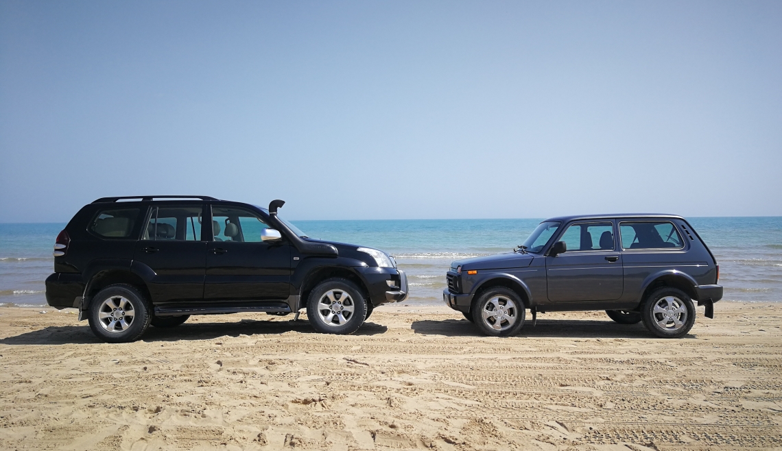 Comparaison de l'empattement avec une Toyota Prado KZJ 120